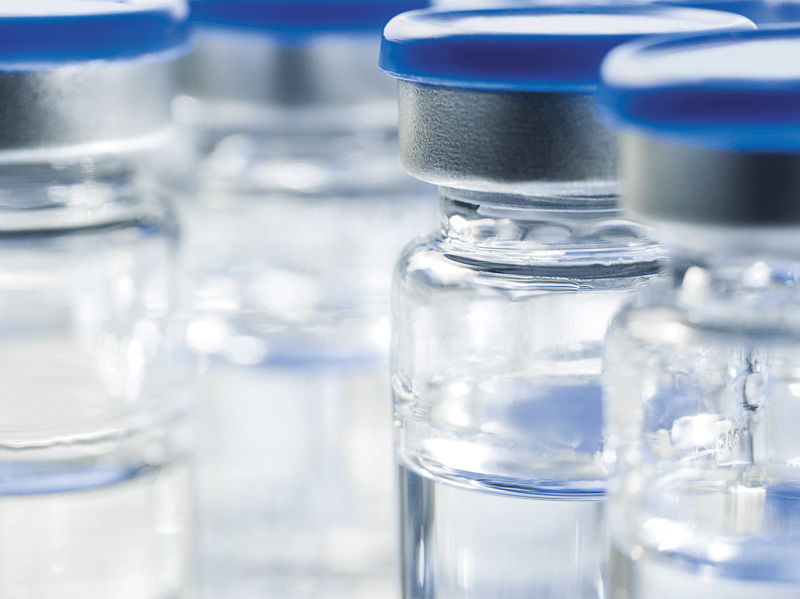 Vials with Blue Seals