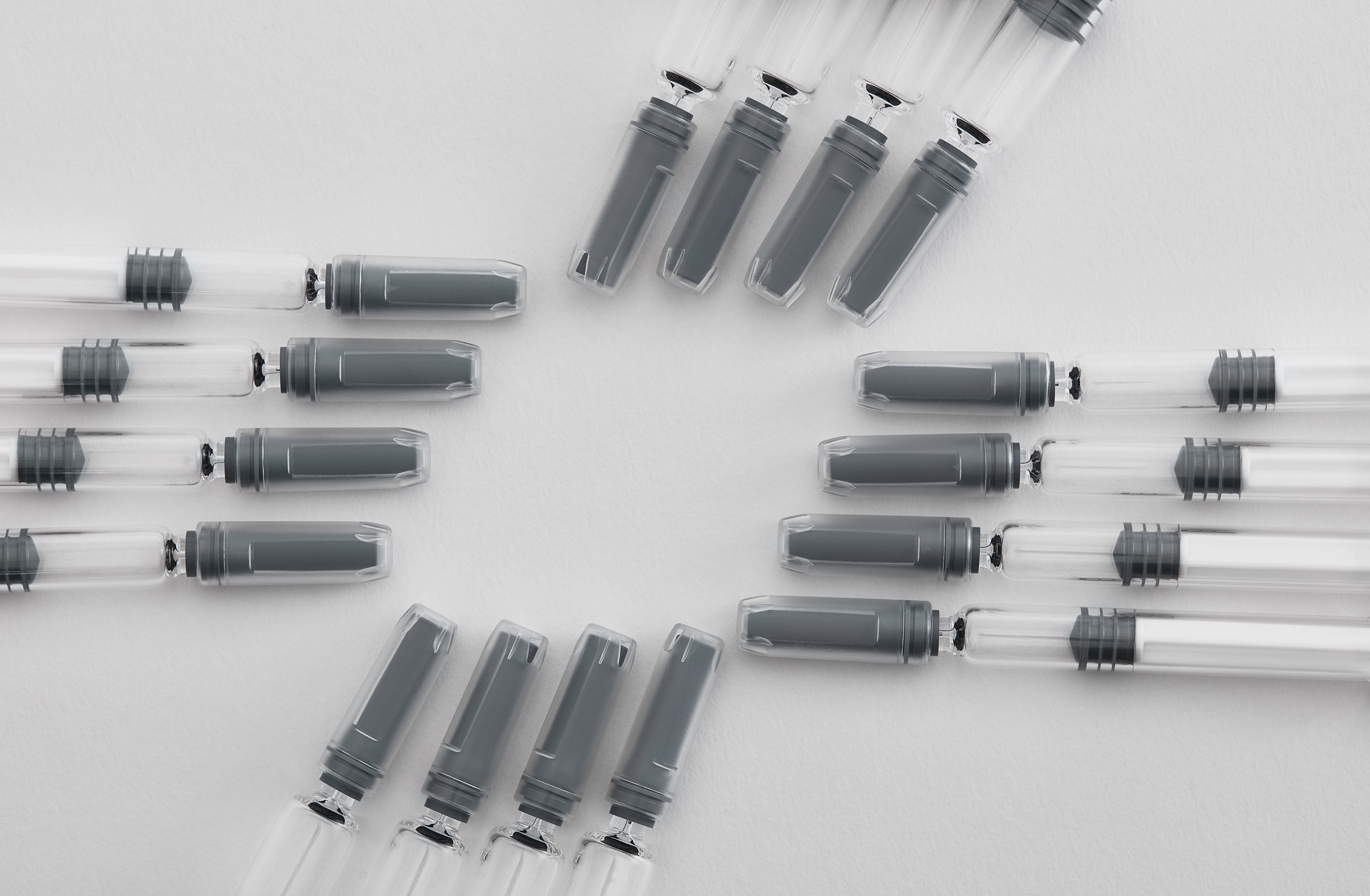 Prefilled Syringes in Diamond shape